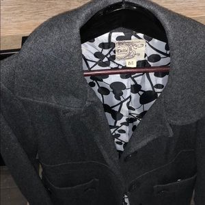 Tulle Wool Blend Peacoat